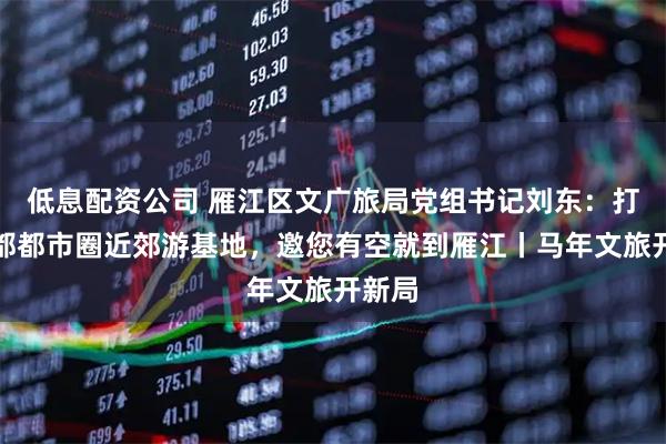 低息配资公司 雁江区文广旅局党组书记刘东:打造成都都市圈近郊游基地,邀您有空就到雁江丨马年文旅开新局